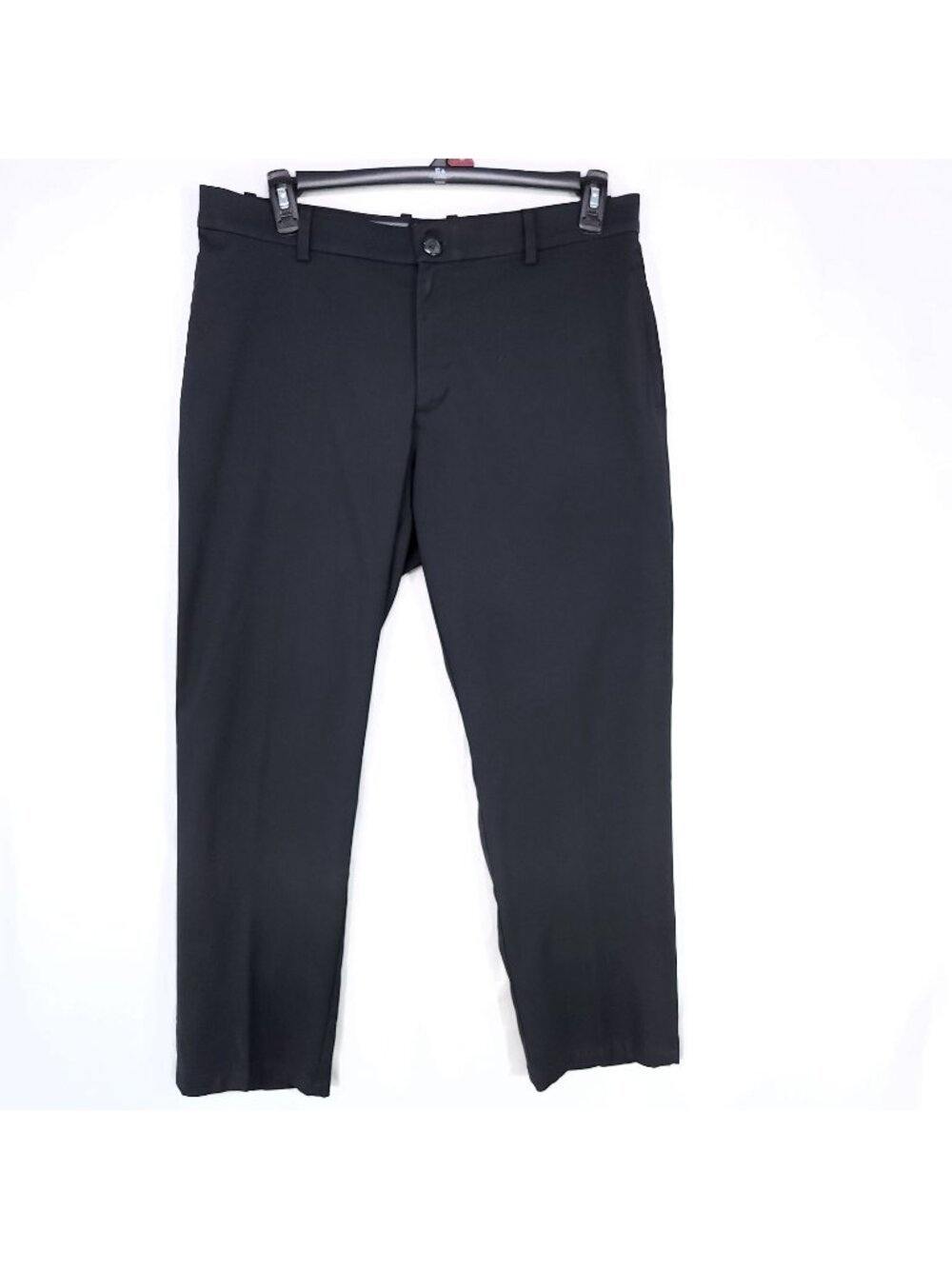Nike Pants Men 35x29 Black Dri Fit Straight Performance Chino Embroidered Swoosh
